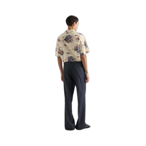 Printed Cotton Bowling Shirt