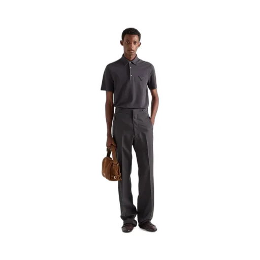 Short-Sleeved Piqué Polo Shirt