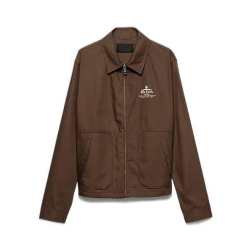 Cotton Blend Blouson Jacket