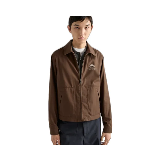 Cotton Blend Blouson Jacket