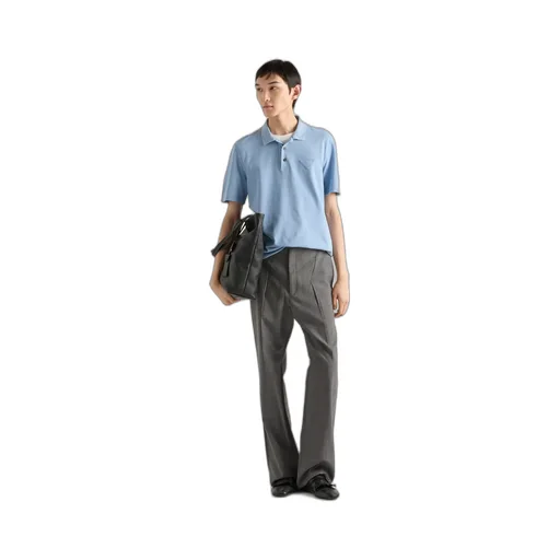 Short-Sleeved Piqué Polo Shirt