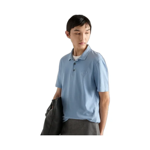 Short-Sleeved Piqué Polo Shirt
