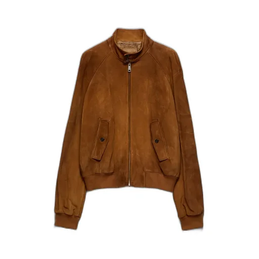 Suede Bomber Jacket