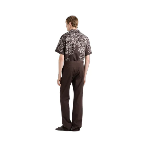 Printed Cotton Bowling Shirt