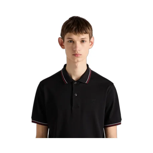 Short-Sleeved Piqué Polo Shirt