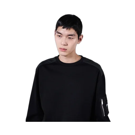 Cotton Fleece And Re-Nylon Sweatshirt