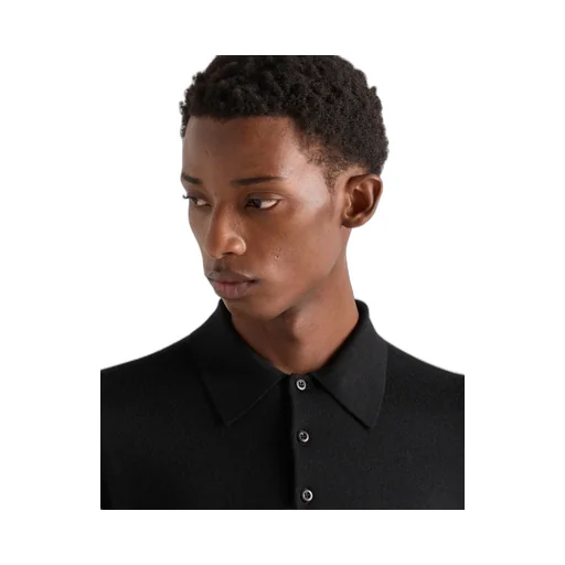Cashmere And Silk Polo Shirt