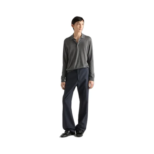 Cashmere And Silk Polo Shirt