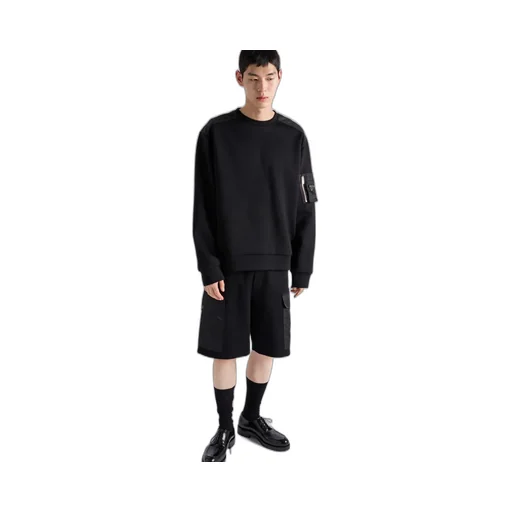 Cotton Fleece And Re-Nylon Sweatshirt