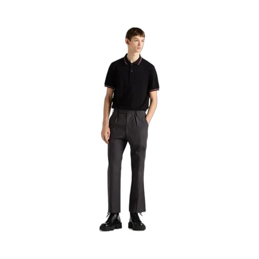 Short-Sleeved Piqué Polo Shirt