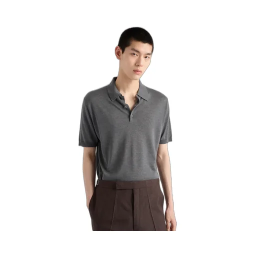 Cashmere And Silk Polo Shirt
