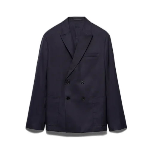 Double-Breasted Cotton Jacket