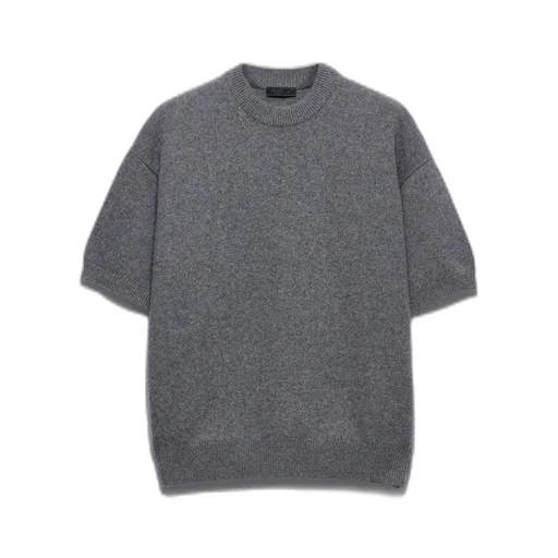 Short-Sleeved Re-Cashmere Sweater