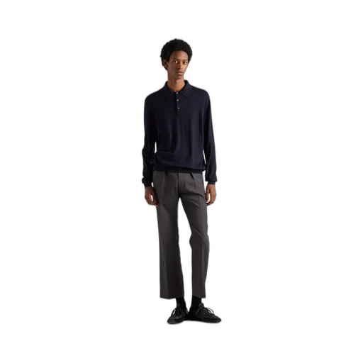 Cashmere And Silk Polo Shirt