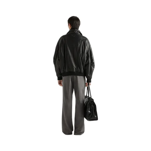 Nappa Leather Bomber Jacket