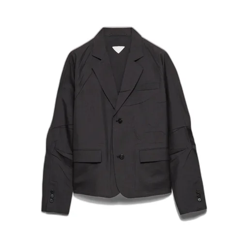 Single-Breasted Wool And Silk Jacket