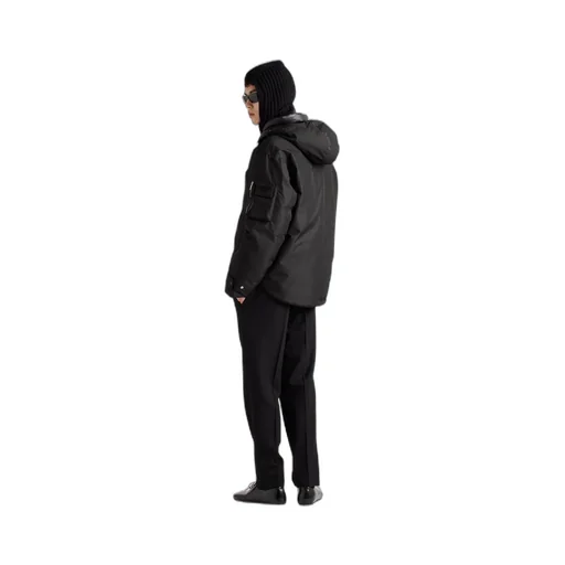 Technical Fabric Down Jacket With Hood