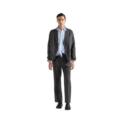 Single-Breasted Wool And Silk Jacket