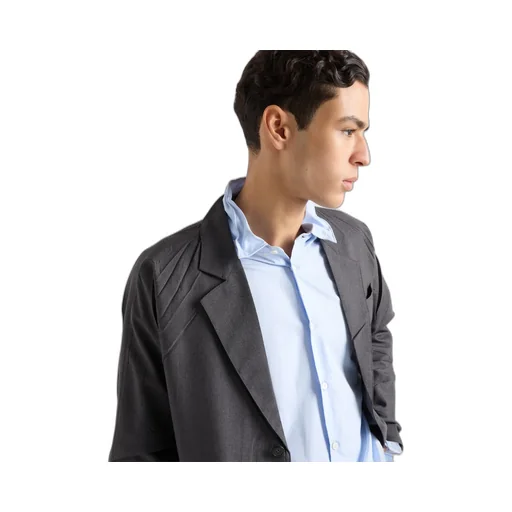 Single-Breasted Wool And Silk Jacket