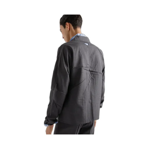 Single-Breasted Wool And Silk Jacket
