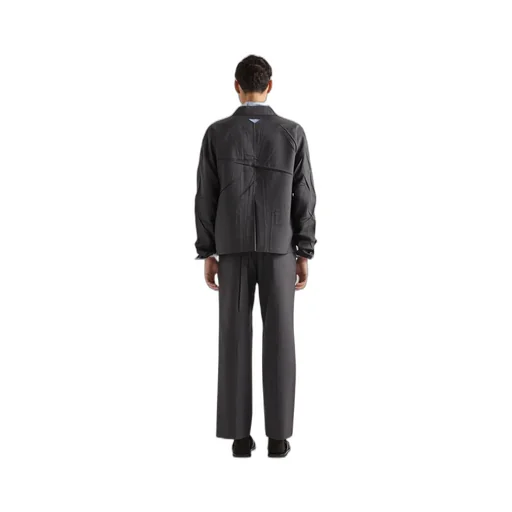 Single-Breasted Wool And Silk Jacket
