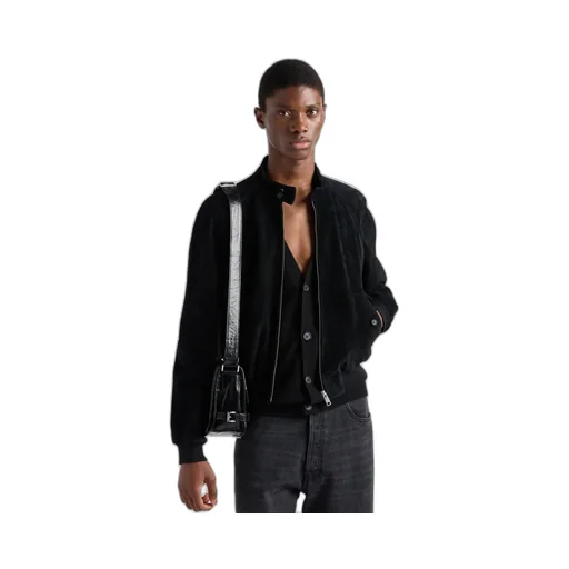 Suede Bomber Jacket