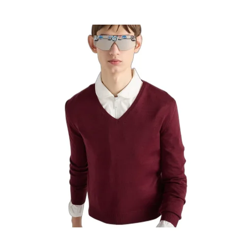 V-Neck Wool Sweater