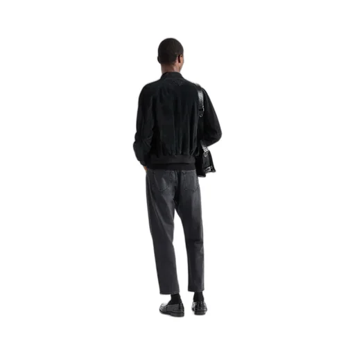 Suede Bomber Jacket