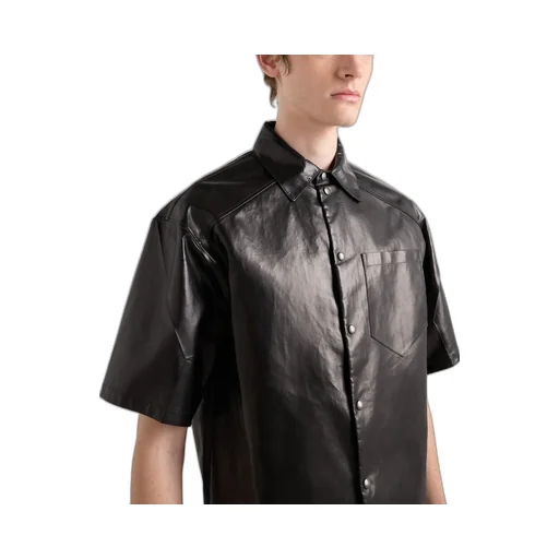 Nappa And Fabric Shirt