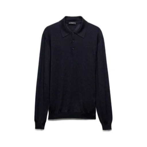 Cashmere And Silk Polo Shirt