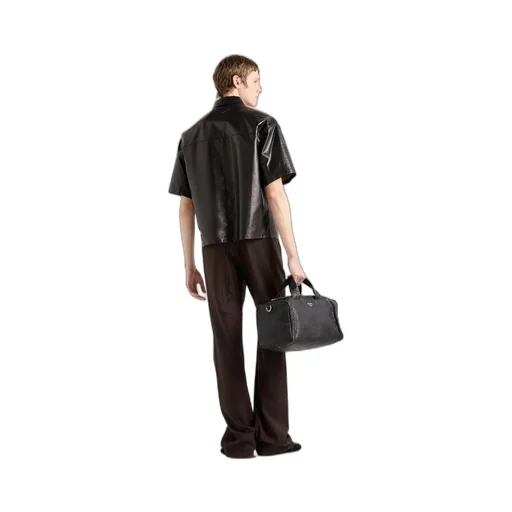 Nappa And Fabric Shirt