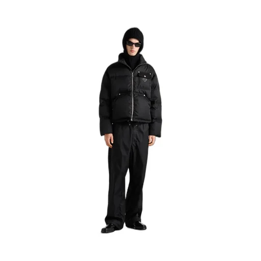 Cropped Re-Nylon Down Jacket