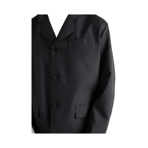 Single-Breasted Wool And Silk Jacket