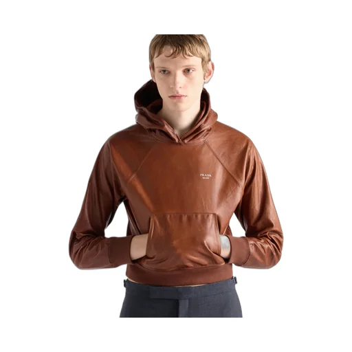 Leather Hoodie