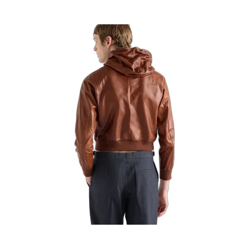 Leather Hoodie