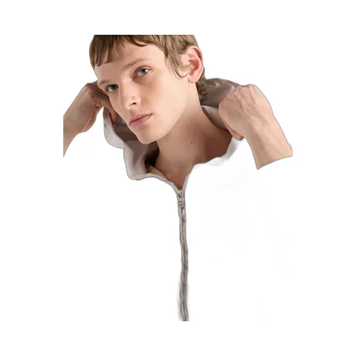 Leather Zipper Hoodie