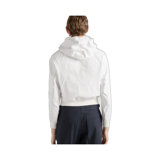 Leather Zipper Hoodie