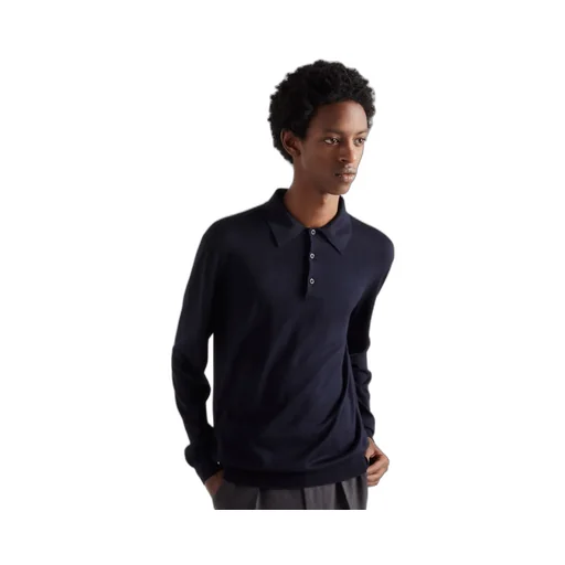 Cashmere And Silk Polo Shirt