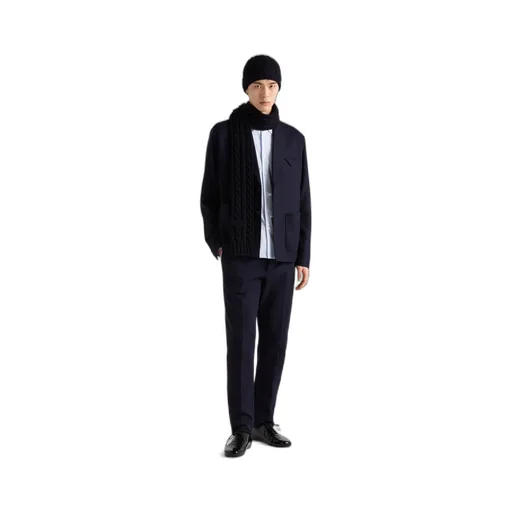 Single-Breasted Wool Jacket