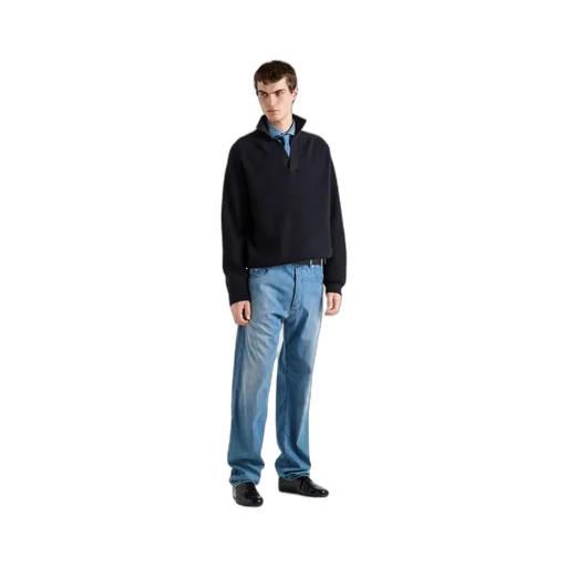 Oversized Cashmere Polo Sweater