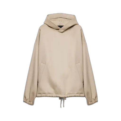 Wool Blend Hoodie Jacket
