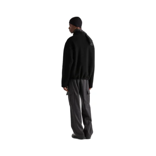 Reversible Fleece And Cashmere Blend Cardigan
