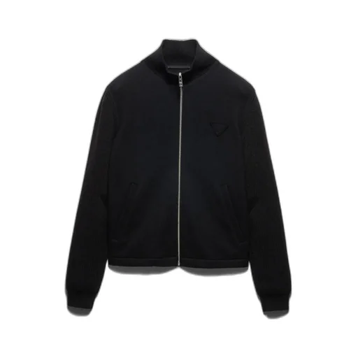 Wool And Cashmere Zipper Cardigan