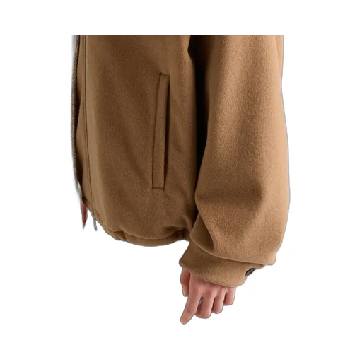 Camel Hair Hoodie Jacket