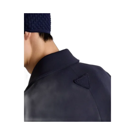 Single-Breasted Technical Gabardine Jacket