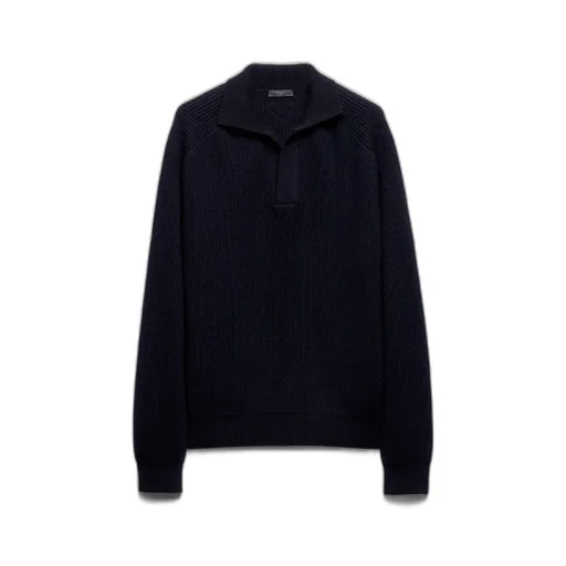 Oversized Cashmere Polo Sweater