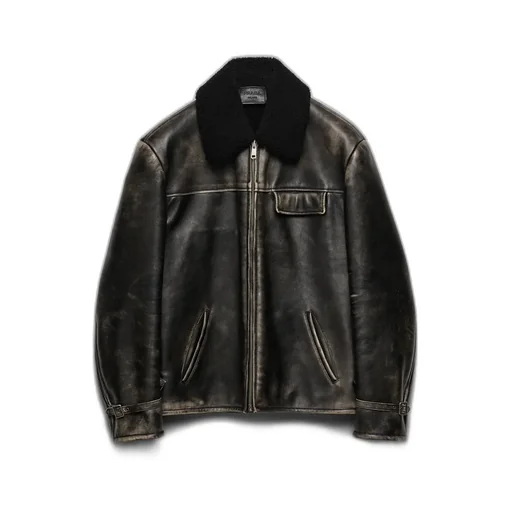 Nappa Leather And Shearling Jacket