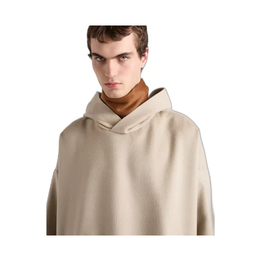 Wool Blend Hoodie Jacket