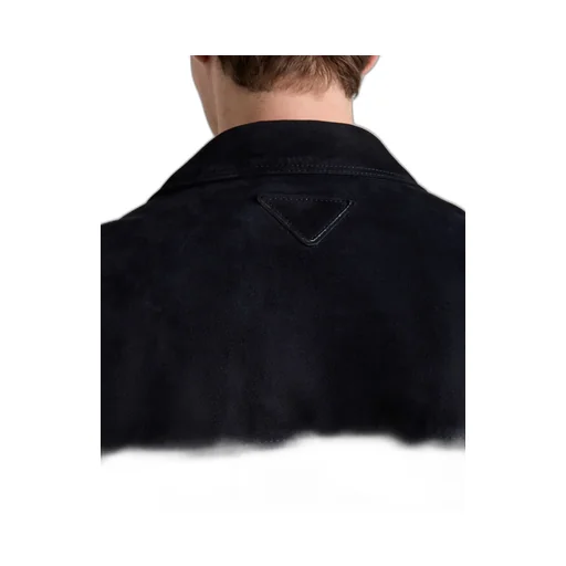 Suede Blouson Jacket