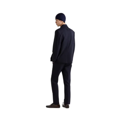 Single-Breasted Technical Gabardine Jacket